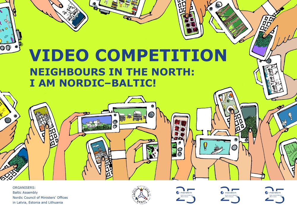 Baltijas un Ziemeļvalstu jaunieši ir aicināti piedalīties video konkursā Ziemeļu kaimiņi