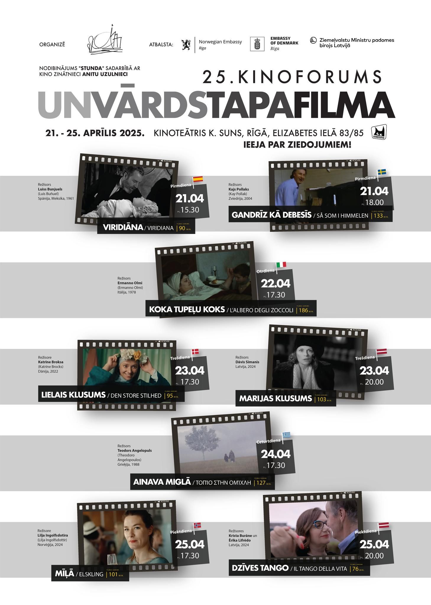 25. Kinoforums “Un vārds tapa filma...”