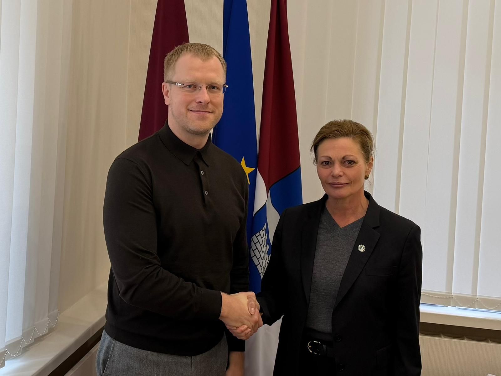 Nīnas Hvidas Ēnevoldsenas vizīte Daugavpilī