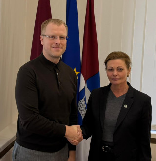 Nīnas Hvidas Ēnevoldsenas vizīte Daugavpilī