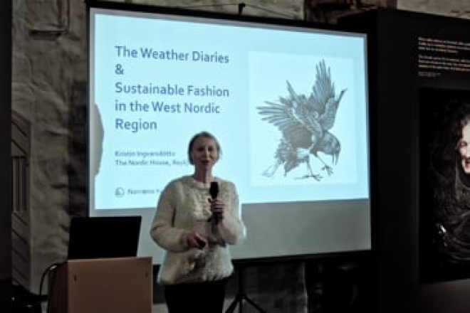 Kristīne Ingvarsdotira, izstādes “Laika zīmju pieraksti” projekta vadītāja no Ziemeļu mājas Reikjavikā: Diskusija par ilgtspējīgas modes iniciatīvām Ziemeļvalstīs. 2.daļa.